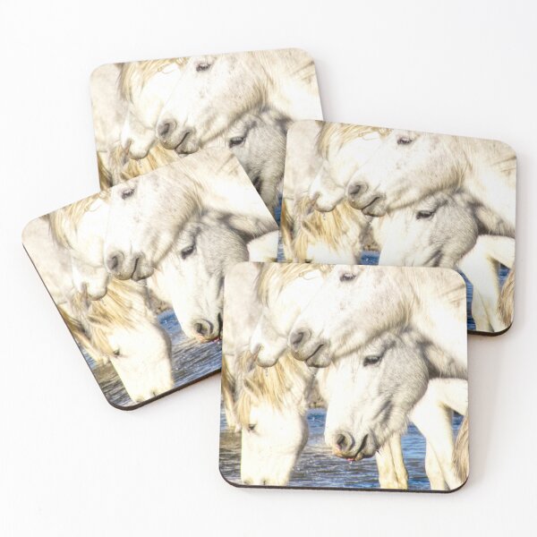 Item preview, White Horses designed and sold by SACRED NATURE DESIGNS.