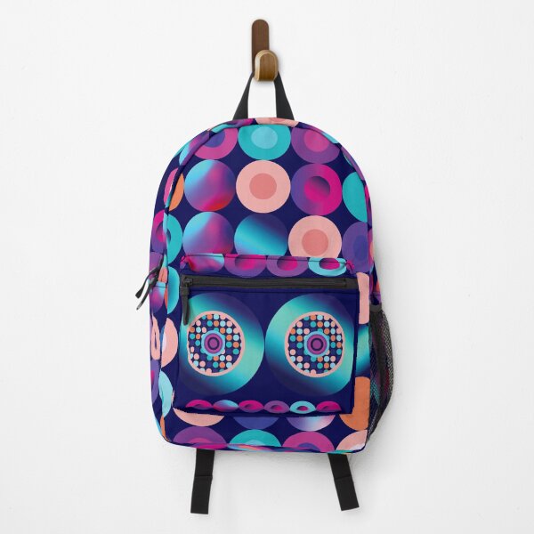 Item preview, Robot eyes looking through gradient polka dots designed and sold by IngaDesign.