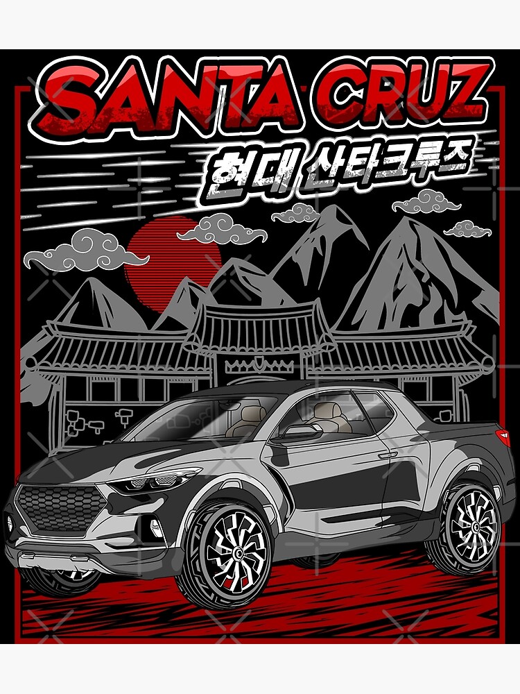 Discover Santa Cruz Korean Crossover Pickup truck Premium Matte Vertical Poster