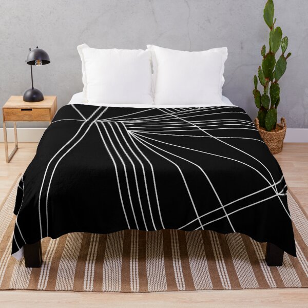 Item preview, Abstraction white lines on a black background. Modern design designed and sold by NBeauty.