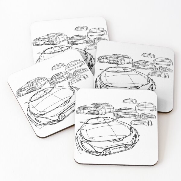 Item preview, Car design sketches designed and sold by SketchNinja.