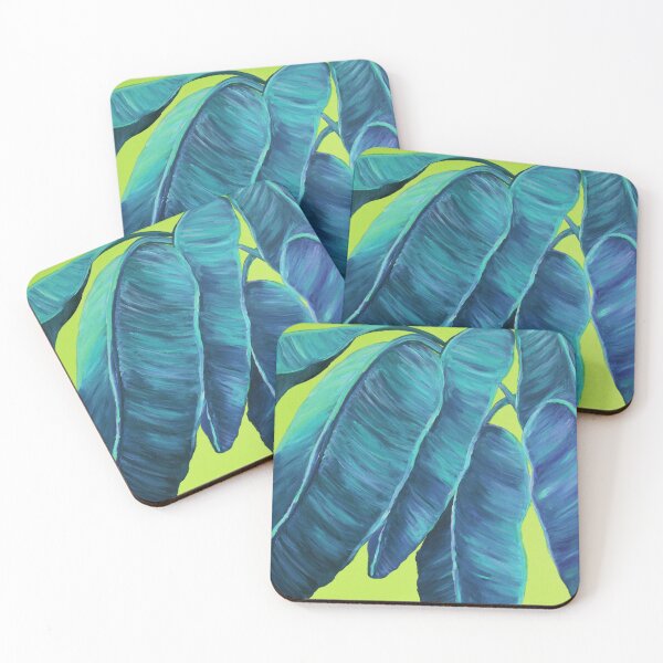 Item preview, Banana plant original painting print designed and sold by LEMFineArt.