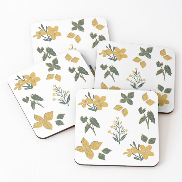 Item preview, Vintage Yellow Flowers designed and sold by MyasMakings.