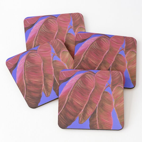 Item preview, Banana plant original painting print designed and sold by LEMFineArt.