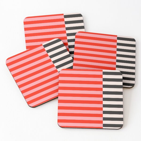 Item preview, Red and pink stripes. Black and white stripes. Striped designed and sold by Latte Design.