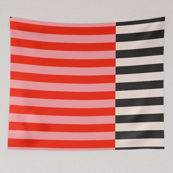 Item preview, Red and pink stripes. Black and white stripes. Striped designed and sold by Latte Design.