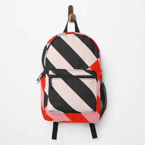 Item preview, Black and cream stripes, red and pink stripes. Striped designed and sold by Latte Design.