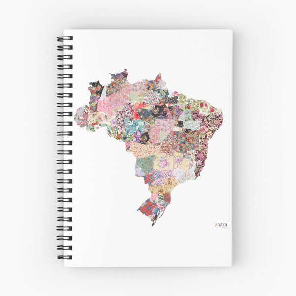 Item preview, Brazil map designed and sold by FlowersMaps.