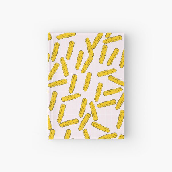 Fries on Pink Background Hardcover Journal
