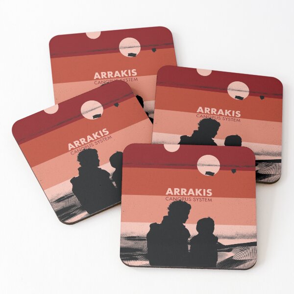 Item preview, Arrakis Silhouette Minimalist 'Dune' Art - Warm Colour Scheme designed and sold by PilgrimageShop.