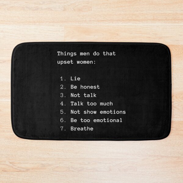 Item preview, Things men do that upset women designed and sold by ChilledTaho.