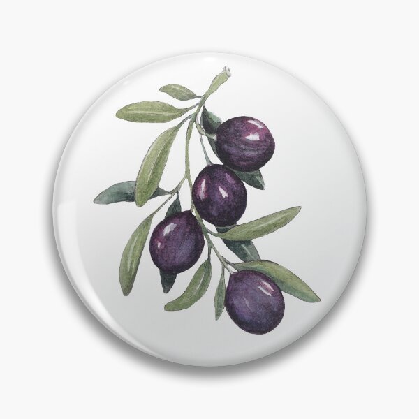 Item preview, Black Olive Branch In Watercolor  designed and sold by Oirabot.