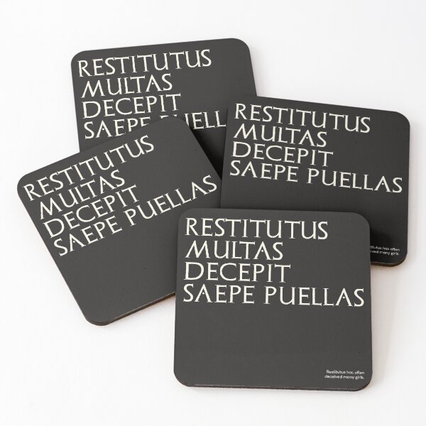 Item preview, Graffiti of Pompeii - RESTITUTUS MULTAS DECEPIT... designed and sold by MetaPhyStore.