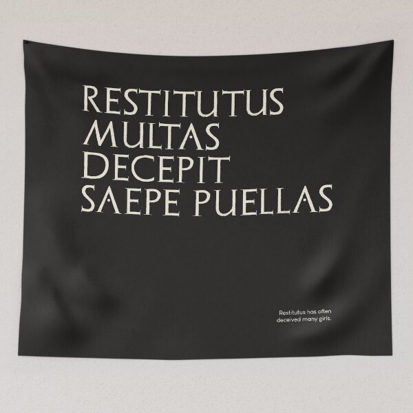 Item preview, Graffiti of Pompeii - RESTITUTUS MULTAS DECEPIT... designed and sold by MetaPhyStore.