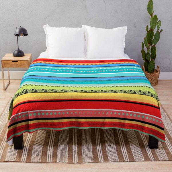 Item preview, Poncho inspired colorful lines designed and sold by IONcreatION.