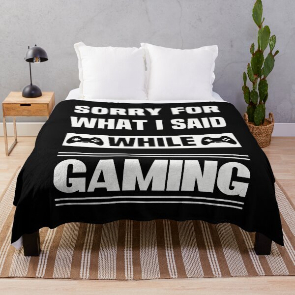 Item preview, Funny Gamer Sayings - Sorry For What I Said While Gaming designed and sold by NSTeeDesign.