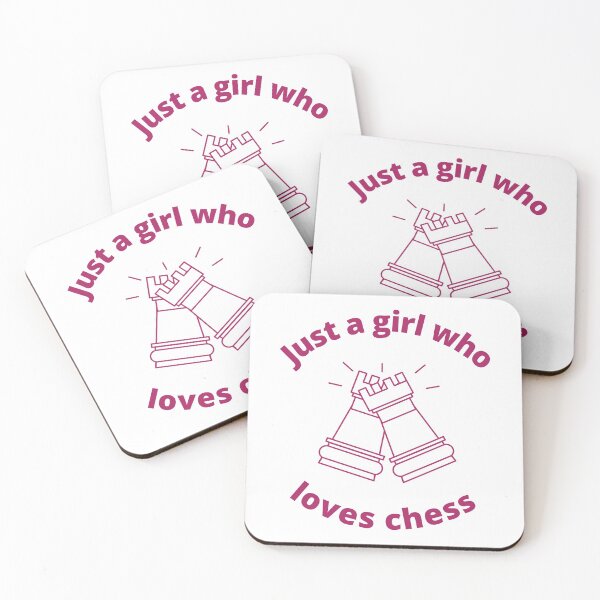 Item preview, Just a girl who loves chess designed and sold by Peachy-Draws.