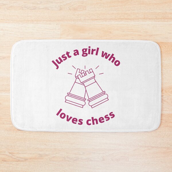 Item preview, Just a girl who loves chess designed and sold by Peachy-Draws.