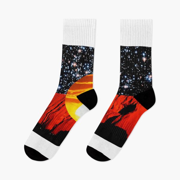 Item preview, Distressed Aboriginal Flag designed and sold by jordandrobny.