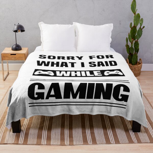 Item preview, Funny Gamer Sayings - Sorry For What I Said While Gaming designed and sold by NSTeeDesign.