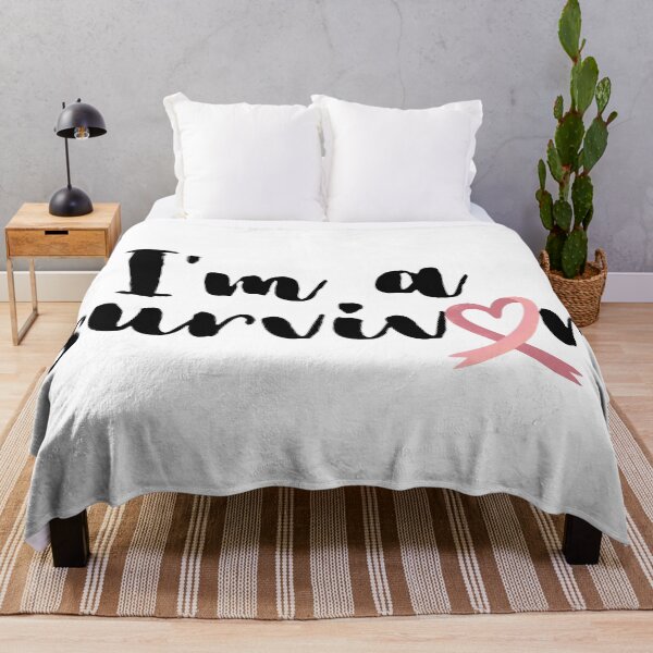 Item preview, I'm a survivor - Cancer Support with Pink Ribbon designed and sold by FightCancer.