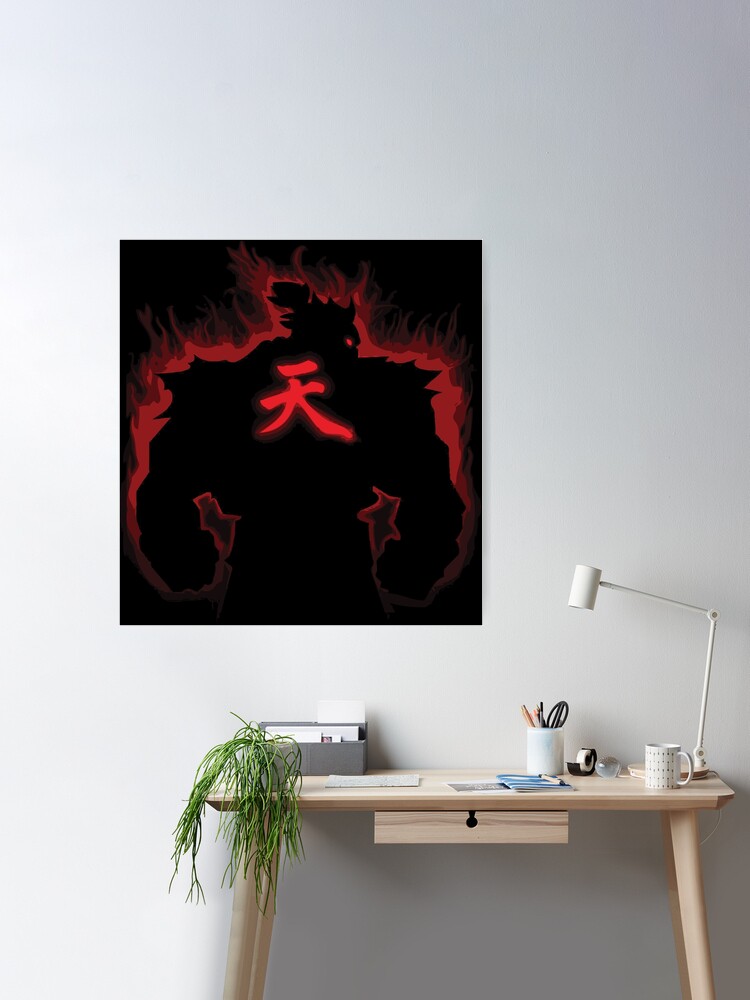 Street Fighter Akuma Fighting Games Art Wall Indoor Room Poster - POSTER  20x30