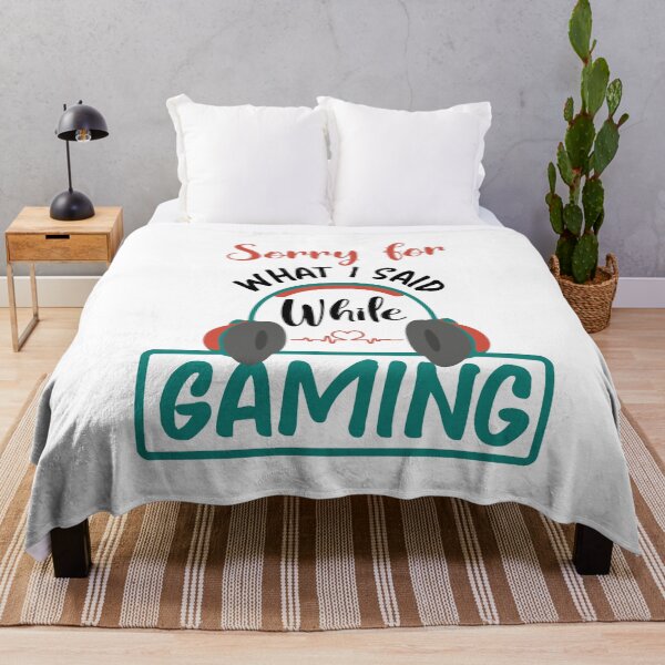 Item preview, Funny Gamer Sayings - Sorry For What I Said While Gaming designed and sold by NSTeeDesign.