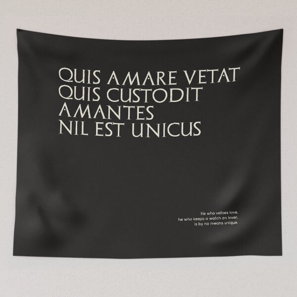 Item preview, Graffiti of Pompeii - QUIS AMARE VETAT... designed and sold by MetaPhyStore.