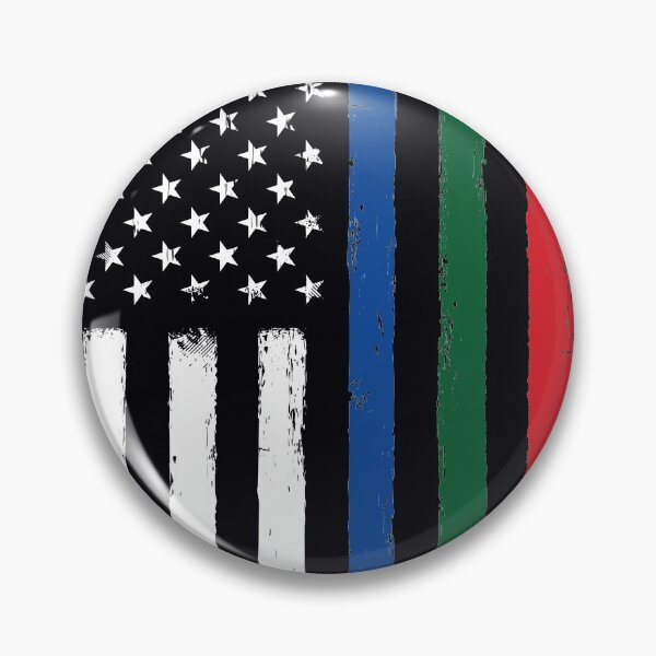 Item preview, Thin Blue Red Green Line Flag - Police Firefighter Military designed and sold by common-node.