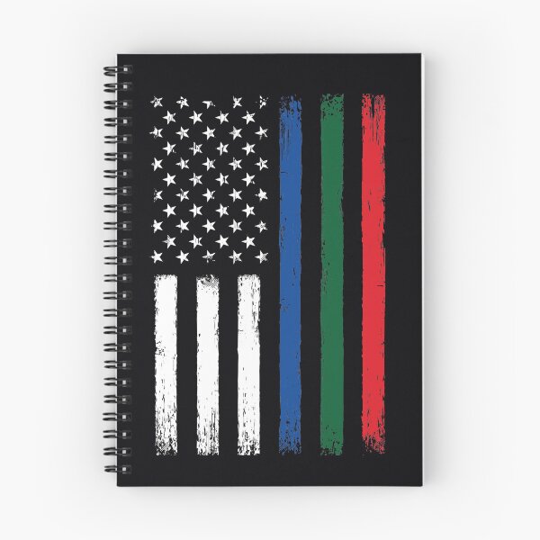 Item preview, Thin Blue Red Green Line Flag - Police Firefighter Military designed and sold by common-node.