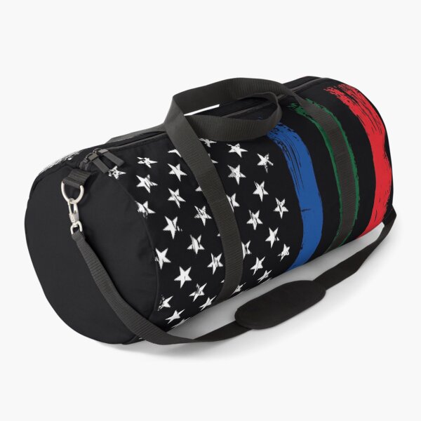 Item preview, Thin Blue Red Green Line Flag - Police Firefighter Military designed and sold by common-node.