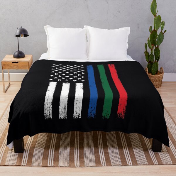 Item preview, Thin Blue Red Green Line Flag - Police Firefighter Military designed and sold by common-node.