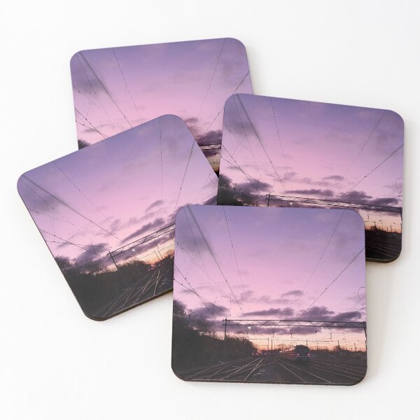Item preview, Sunrise On The Railway - Nature Photography designed and sold by BaldingSnail.