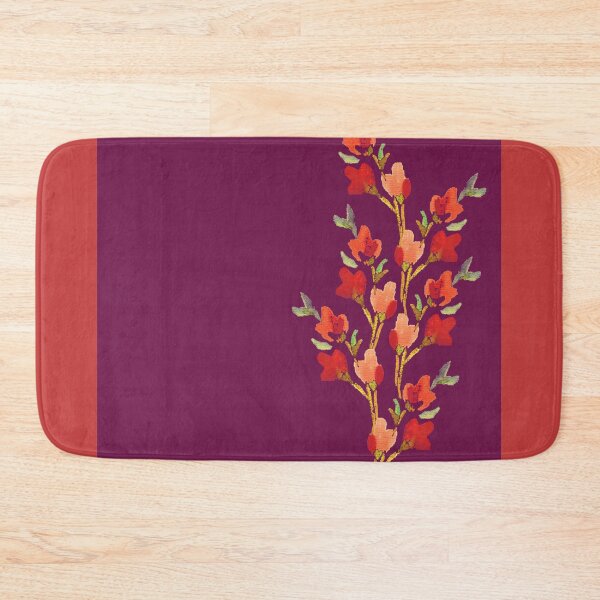Item preview, Red Posy on purple background designed and sold by PURPLEbliss.