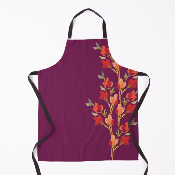 Item preview, Red Posy on purple background designed and sold by PURPLEbliss.