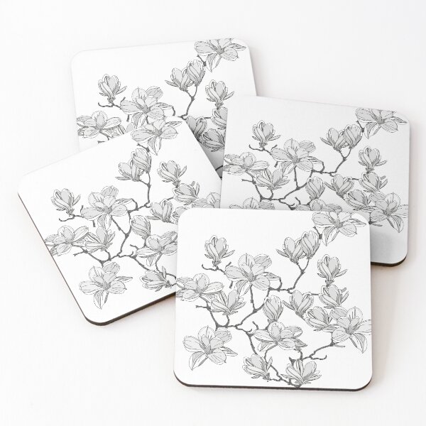 Item preview, Black and White Plant Artwork designed and sold by denip.