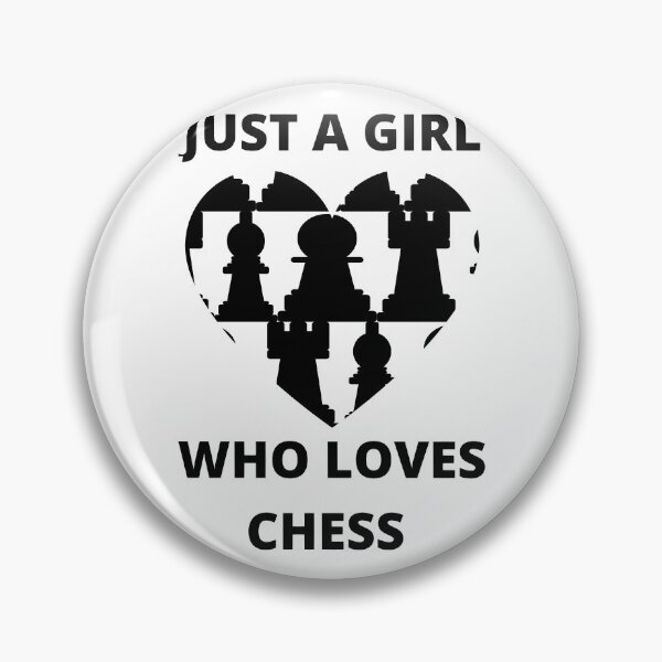 Item preview, Just a girl who loves chess designed and sold by Peachy-Draws.