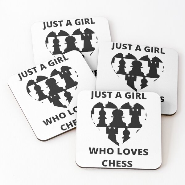 Item preview, Just a girl who loves chess designed and sold by Peachy-Draws.