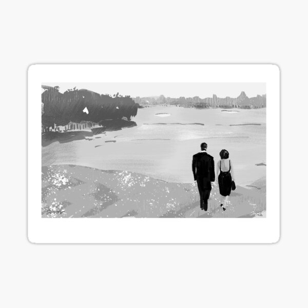 Vista previa del artículo con la obra «La Notte - Marcello Mastroianni y Jeanne Moreau», diseñado y vendido por Lliam Amor.