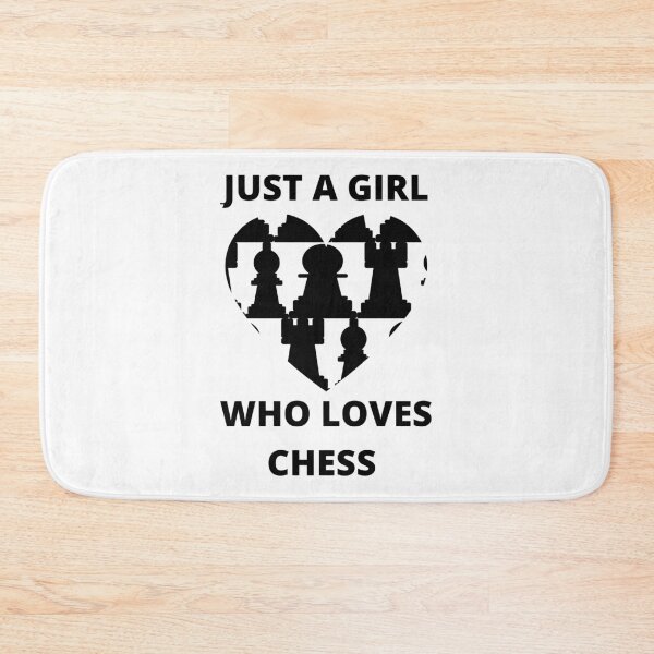 Item preview, Just a girl who loves chess designed and sold by Peachy-Draws.