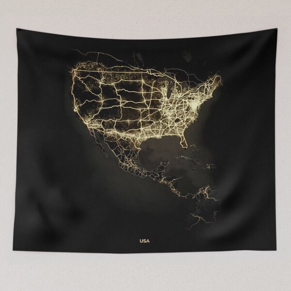 Item preview, Country Light Maps USA designed and sold by Henry Huerta.