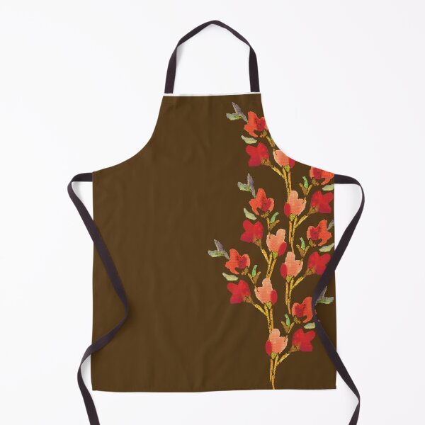 Item preview, Red Posy on brown background designed and sold by PURPLEbliss.
