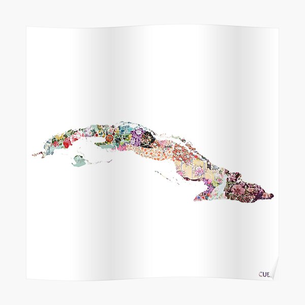 Carte de Cuba Poster