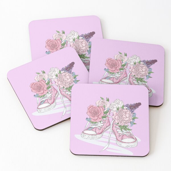 Item preview, Flower cute  beautiful sticker with pink shose designed and sold by Queengood.
