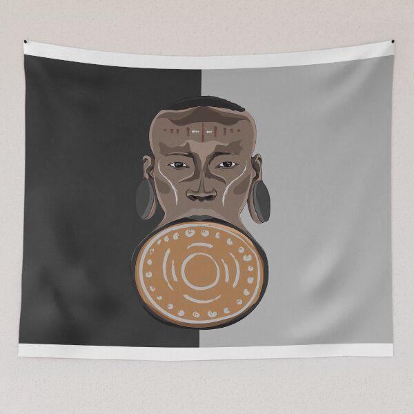 Item preview, African mursi. designed and sold by illustrationx.