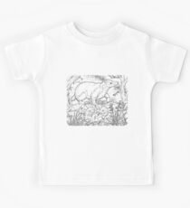 Badger Black on White Kids Tee