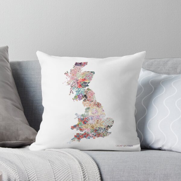 Item preview, Great britain map designed and sold by FlowersMaps.