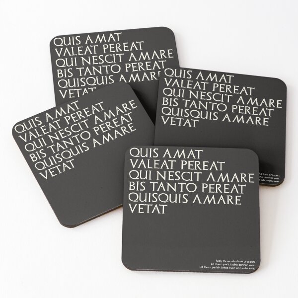 Item preview, Graffiti of Pompeii - QUIS AMAT VALEAT... designed and sold by MetaPhyStore.