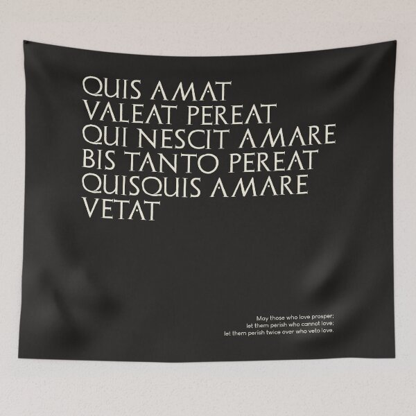 Item preview, Graffiti of Pompeii - QUIS AMAT VALEAT... designed and sold by MetaPhyStore.