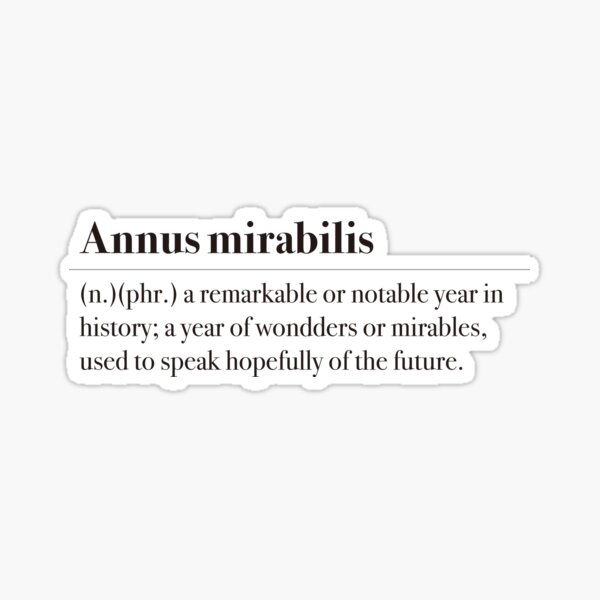 Item preview, Remarkable year - Annus mirabilis designed and sold by jindori.